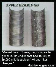 Upper Bearings Show Minimal Wear